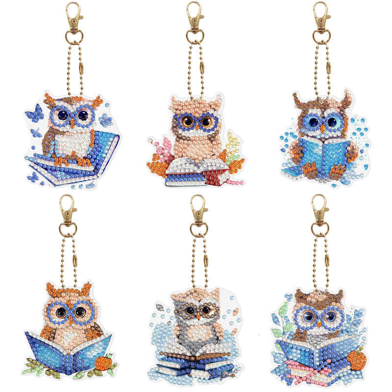 Animal  Diamond Art Keychains