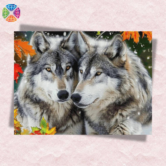 Wolf Couple - Diamond Painting