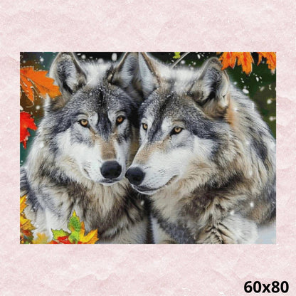 Wolf Couple 60x80 - Diamond Painting