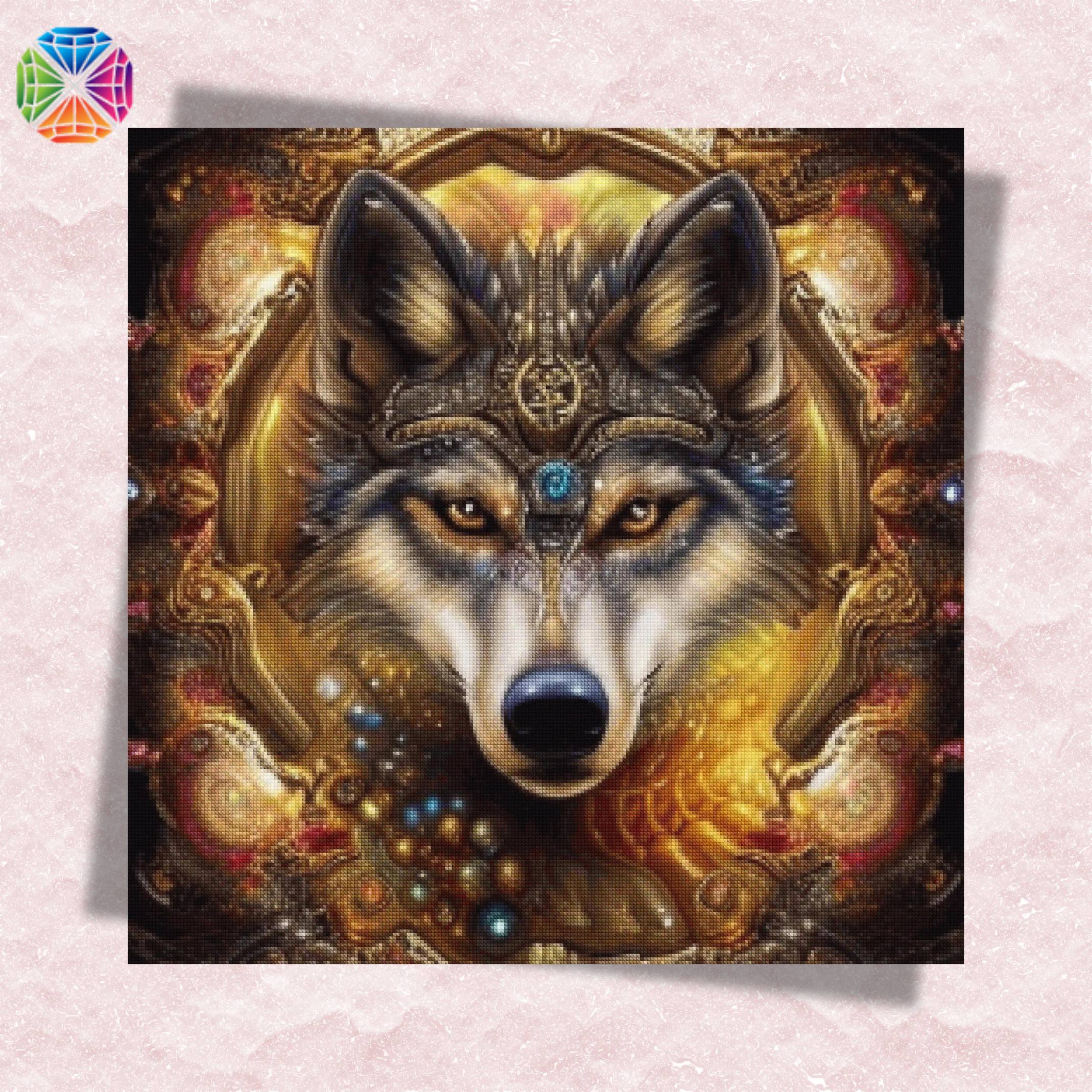 Wolf of an Indian King - Diamond Painting