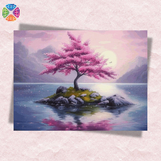 Wonderful Blooming Cherry Tree - Diamond Painting