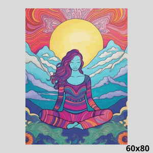 Yoga Girl Meditation 60x80 Diamond Painting