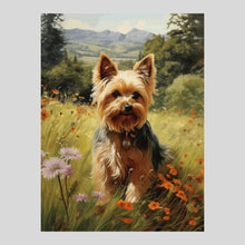 Load image into Gallery viewer, Yorkie in Meadow - Diamond Painting
