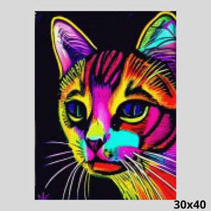 Abstract Cat 30x40 Diamond Painting