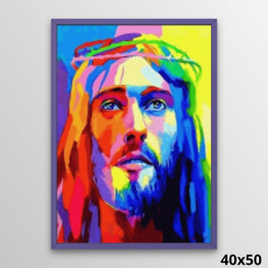 Abstract Jesus Christ 40x50 Diamond Painting