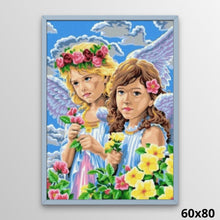 Load image into Gallery viewer, Angels with Flowers 60x80 Diamond Art World
