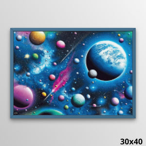 Blue Universe 30x40 Diamond Painting
