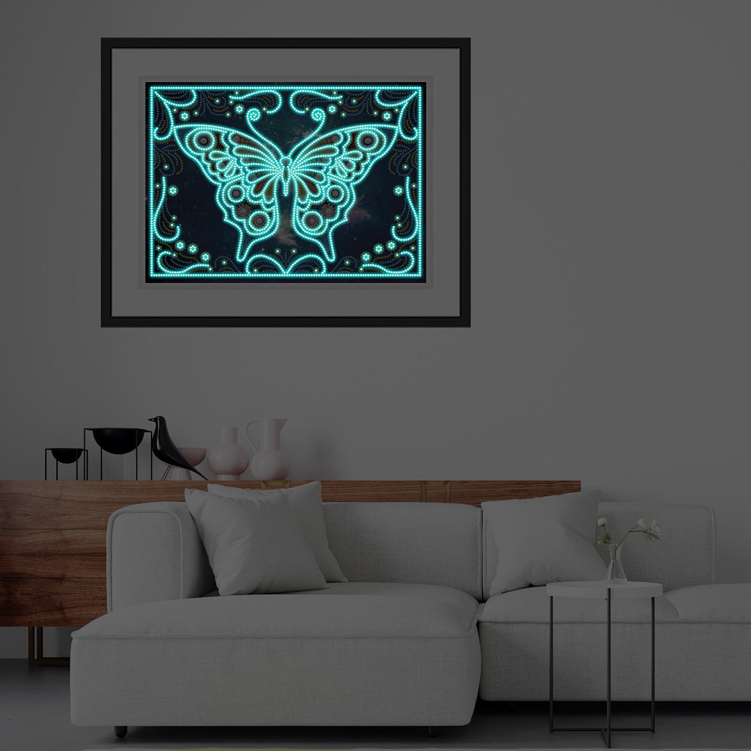 Charming Butterfly Glow in the Dark Night