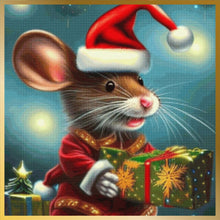 Load image into Gallery viewer, Christmas Mouse Diamond Art World
