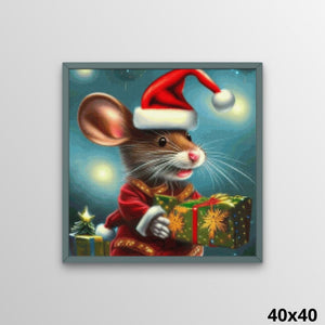 Christmas Mouse 40x40 Diamond Art World