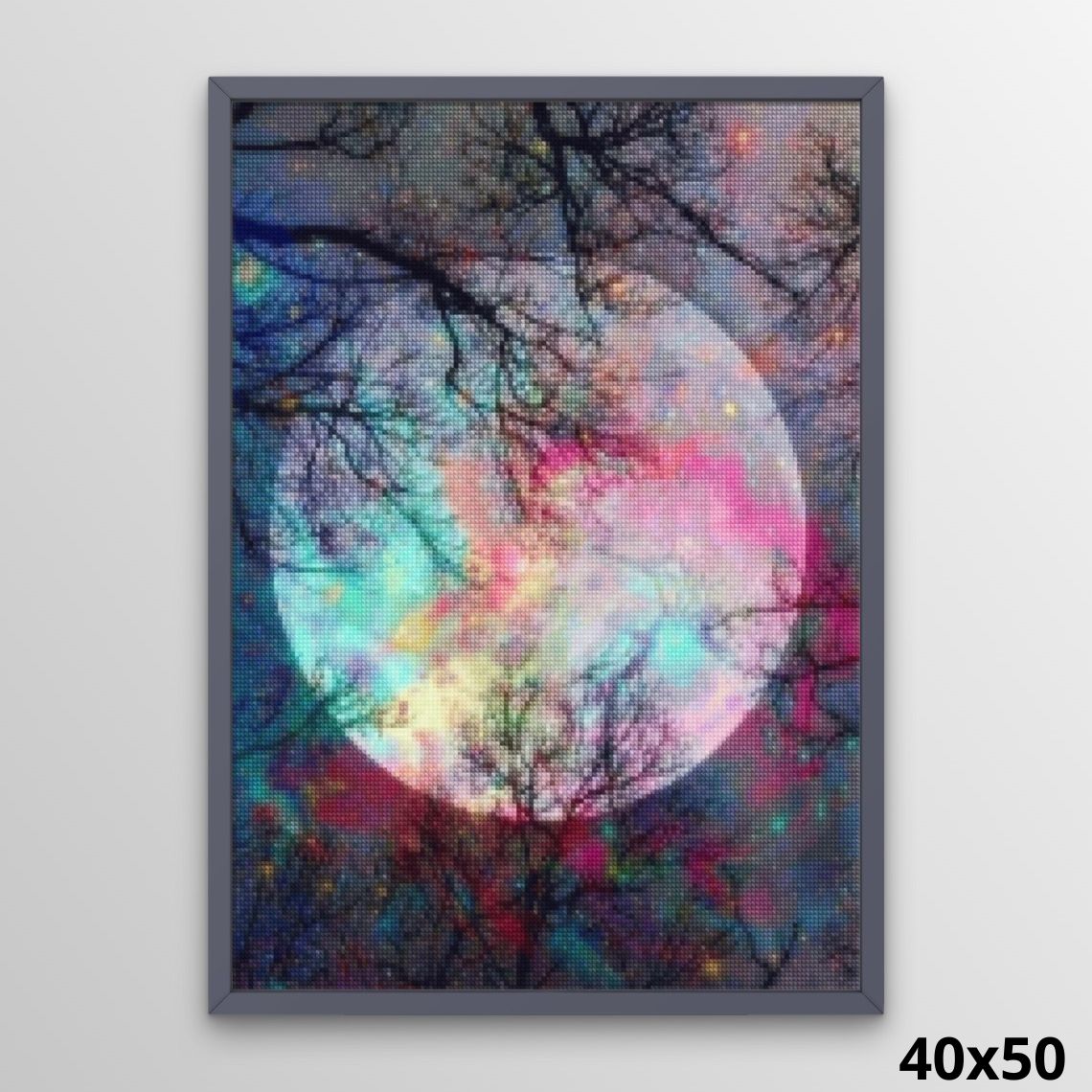 Colored Moon 40x50 Diamond Painting Kit
