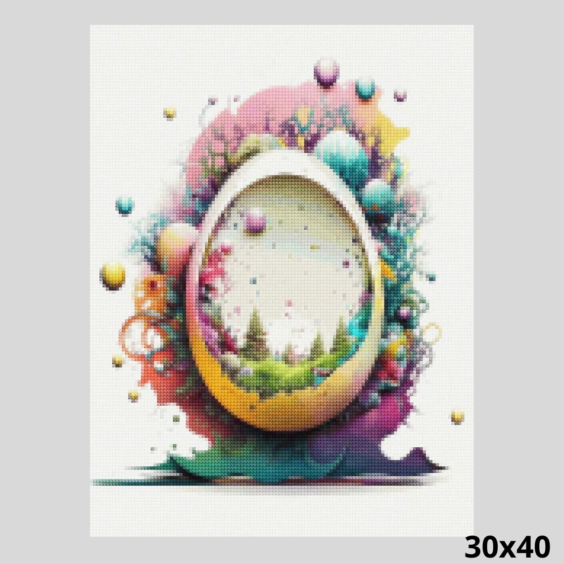 Easter Egg World Fantasy 30x40 Diamond Painting