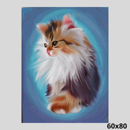 Fluffy Cat 60x80 Diamond Painting
