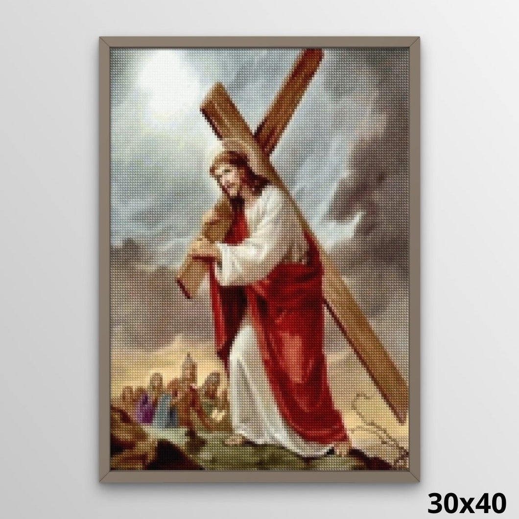 Jesus Carrying Cross 30x40 Diamond Painting