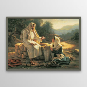 Jesus Talks with a Samaritan Woman Diamond Art