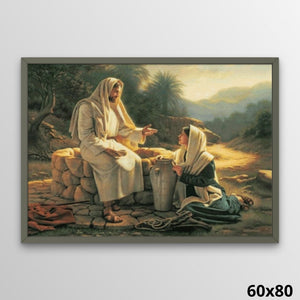 Jesus Talks with a Samaritan Woman 60x80 Diamond Art