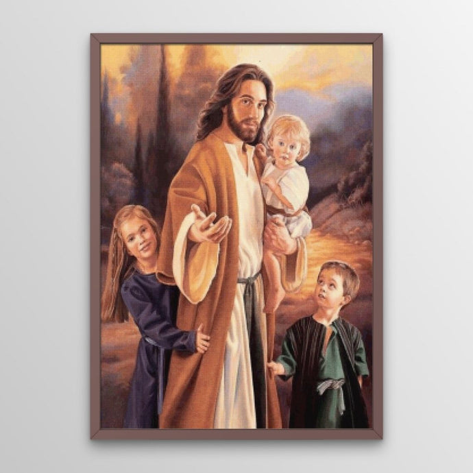 Jesus with Children Diamond Art