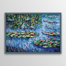 Load image into Gallery viewer, Monet Water Lilies Diamond Art World

