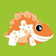 Load image into Gallery viewer, Orange Stegosaurus
