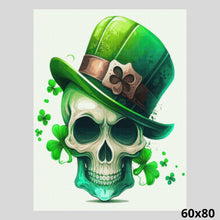 Load image into Gallery viewer, St. Patrick Skull with Green Hat 60x80 Diamond Painting
