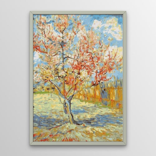 Van Gogh Pink Peach Trees Diamond Painting