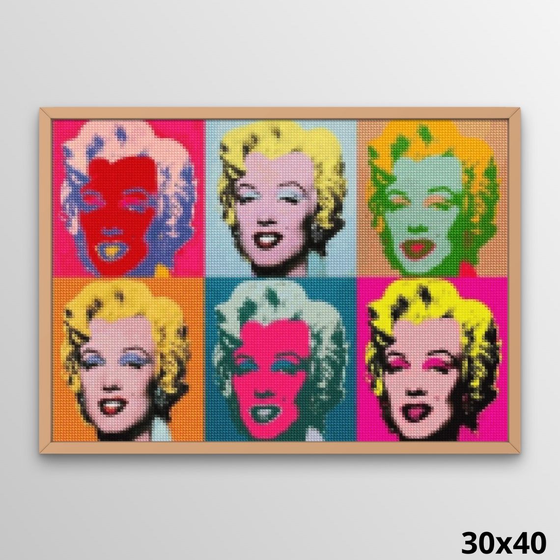 Warhol Marilyn Monroe 30x40 Diamond Painting