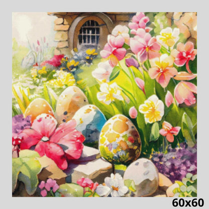 Blooming Easter Garden 60x60 Diamond Painting