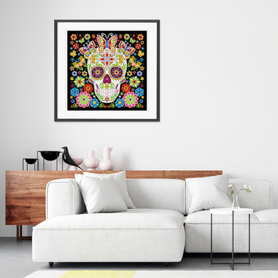 Boho Skull Glow in the Dark Day