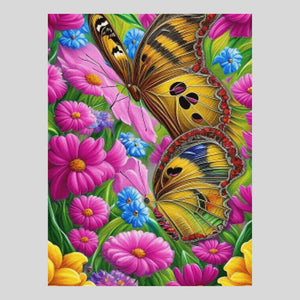 Butterflies on Spring Meadow Diamond Painting