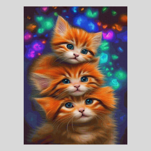 Cute Little Kitties Paint with Diamonds