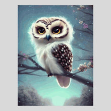 Load image into Gallery viewer, Cute Owl on Cherry Tree Diamond Art World
