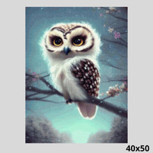 Load image into Gallery viewer, Cute Owl on Cherry Tree 40x50 Diamond Art World
