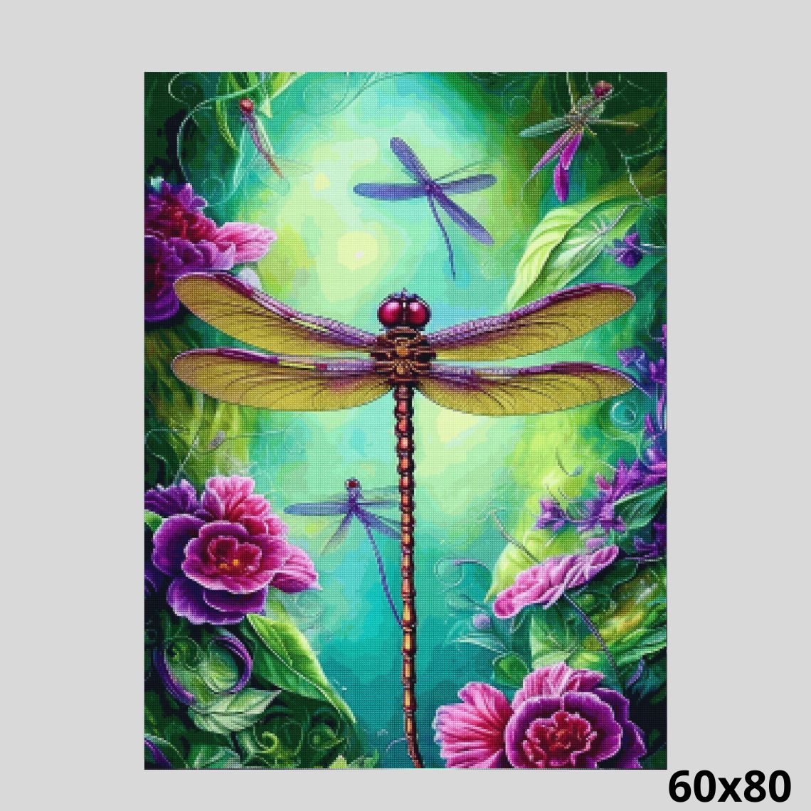 Dragonfly Dreams 60x80 Paint with Diamonds