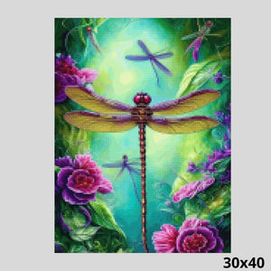Dragonfly Dreams 30x40 Paint with Diamonds
