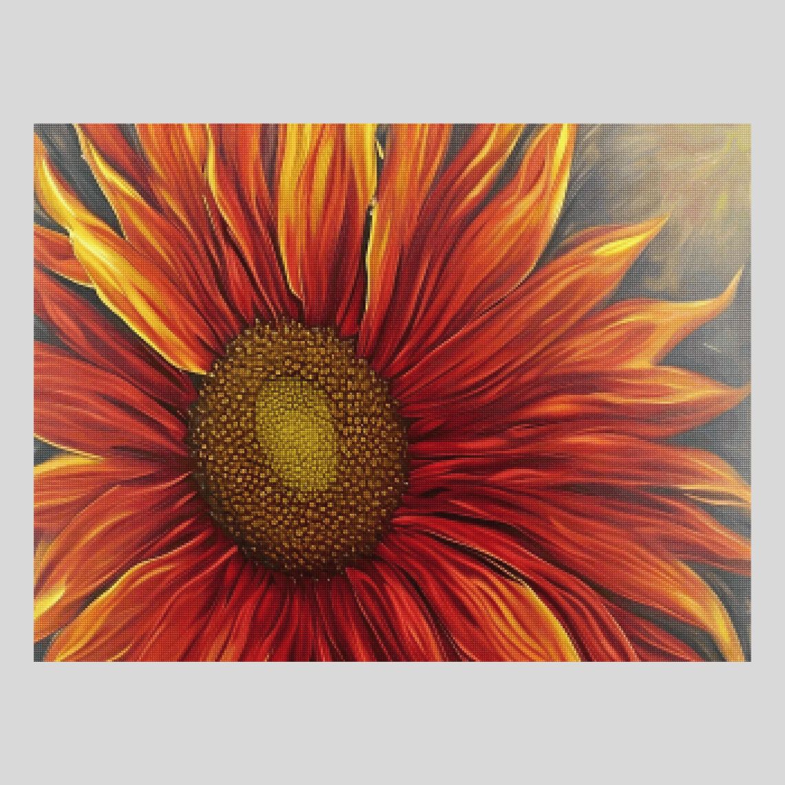 Fiery Sunflower - Diamond Art World