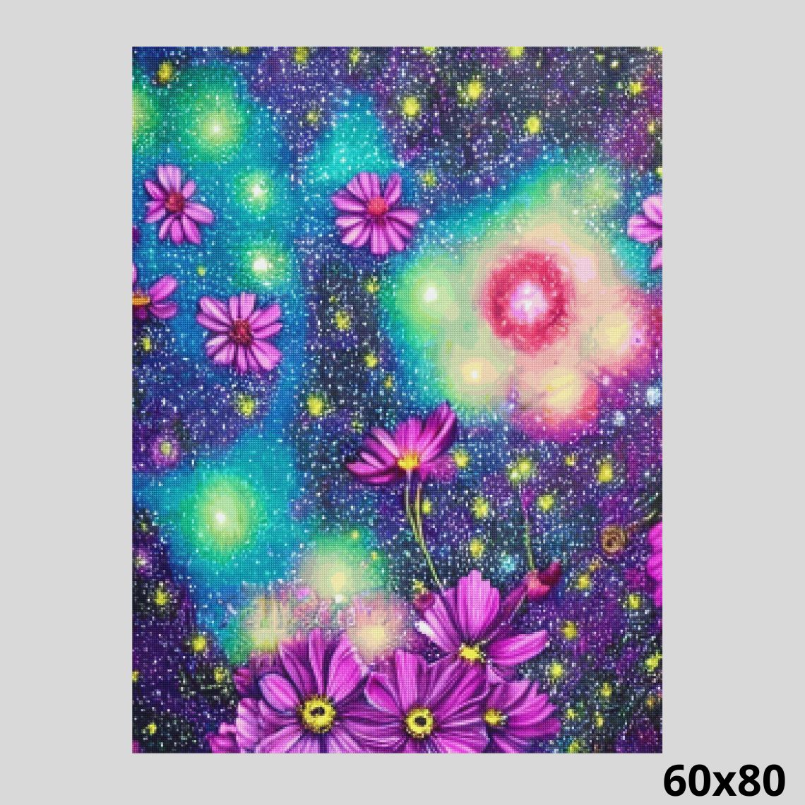 Flowery Nightsky 60x80 Diamond Painting