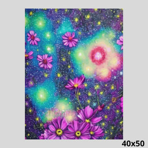 Flowery Nightsky 40x50 Diamond Painting