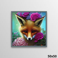 Load image into Gallery viewer, Fox the Queen of Flowers 50x50 Diamond Painting
