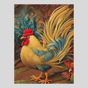 Golden Rooster Diamond painting
