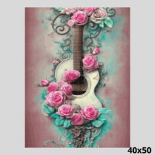 Load image into Gallery viewer, Guitar in Embrace of Roses 40x50 Diamond Painting
