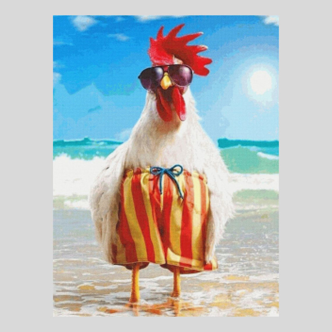 Holiday Rooster Diamond Painting