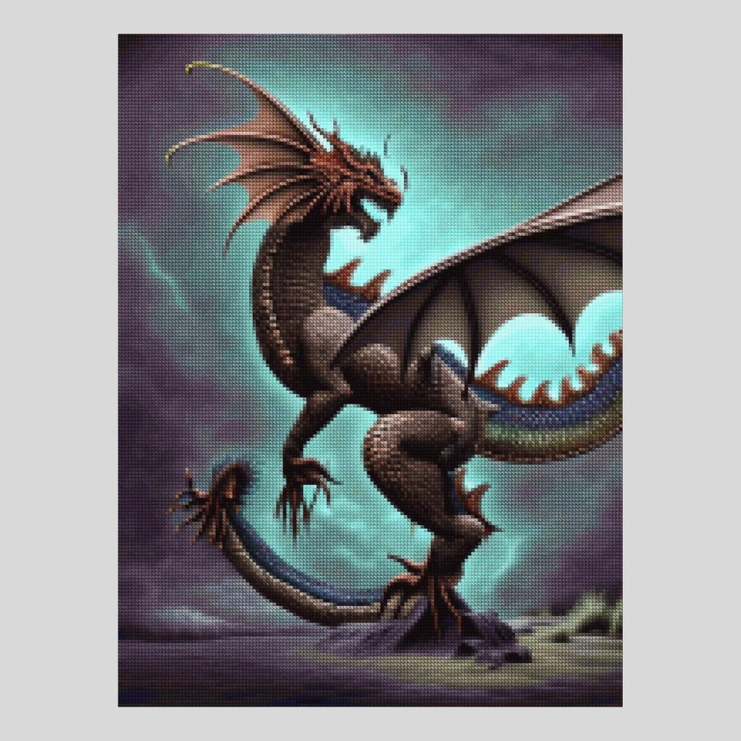 King Dragon Rules His World Diamond Painting