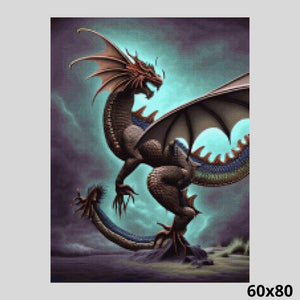 King Dragon Rules His World 60x80 Diamond Painting