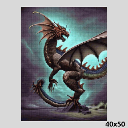 King Dragon Rules His World 40x50 Diamond Painting