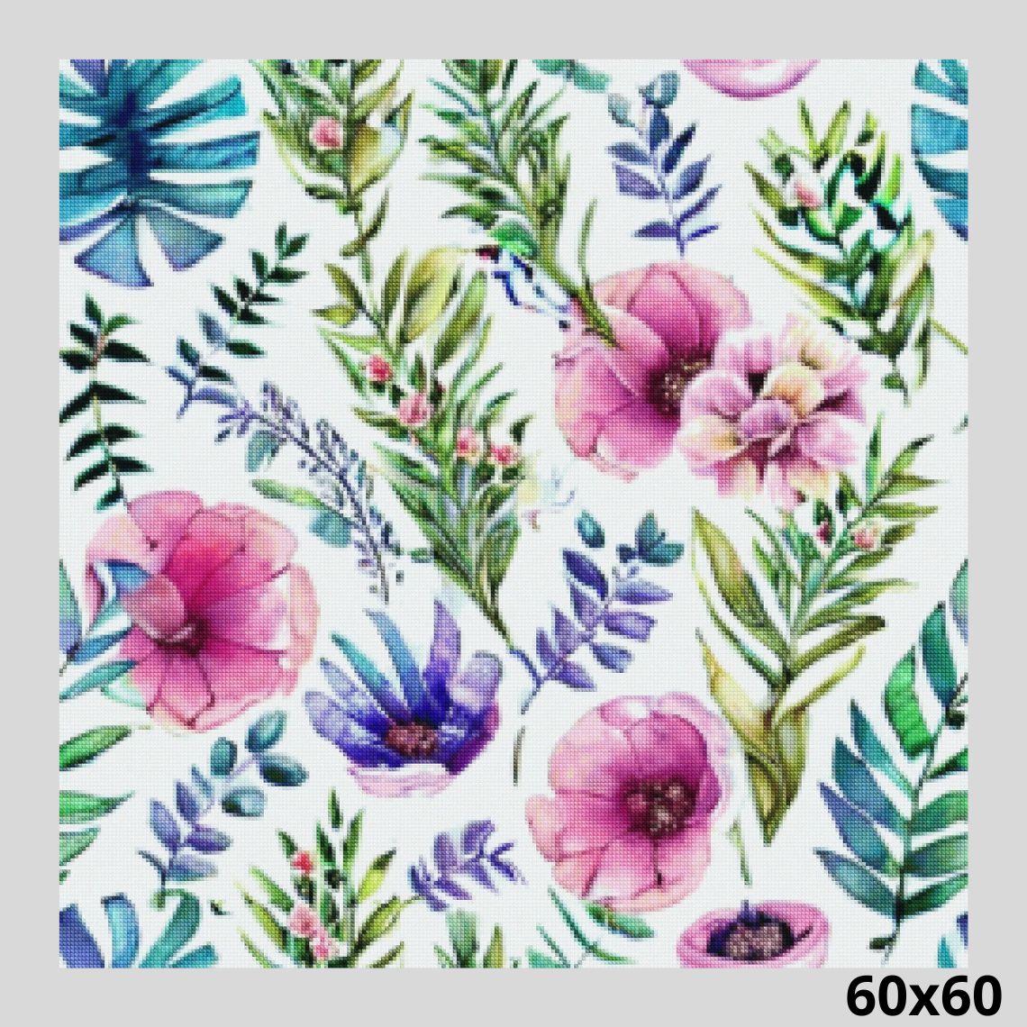 Lovely Botanical Collection 60x60 Diamond Art World