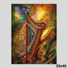 Load image into Gallery viewer, Magical Harmony Harp 30x40 Daimond painting
