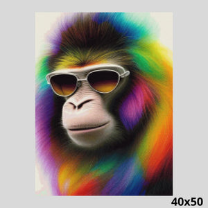 Neon Funky Gorilla 40x50 Diamond Painting