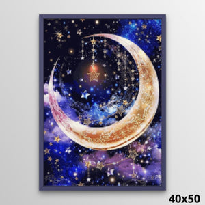 Ornamental Moon 40x50 Diamond Painting