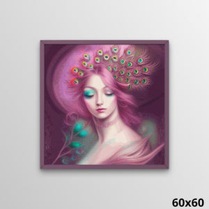 Peacock Princess in Dreams 60x60 Diamond Painting