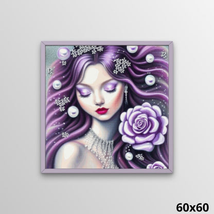 Purple Beauty 60x60 Paint with Diamonds